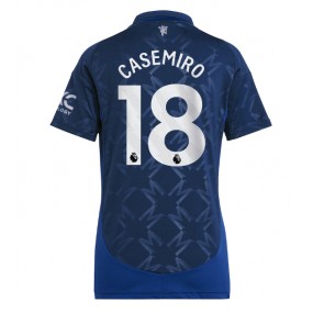 Manchester United Casemiro #18 Gostujuci Dres za Ženska 2024-25 Kratak Rukavima